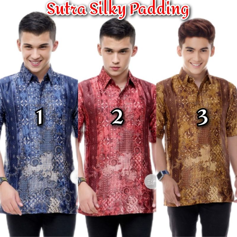 HEM BATIK PRIA SILKY SILK PREMIUM ATASAN   HEM SEMI SUTRA -    - SEMI SUTRA  ASLI  HIGH QUALITY