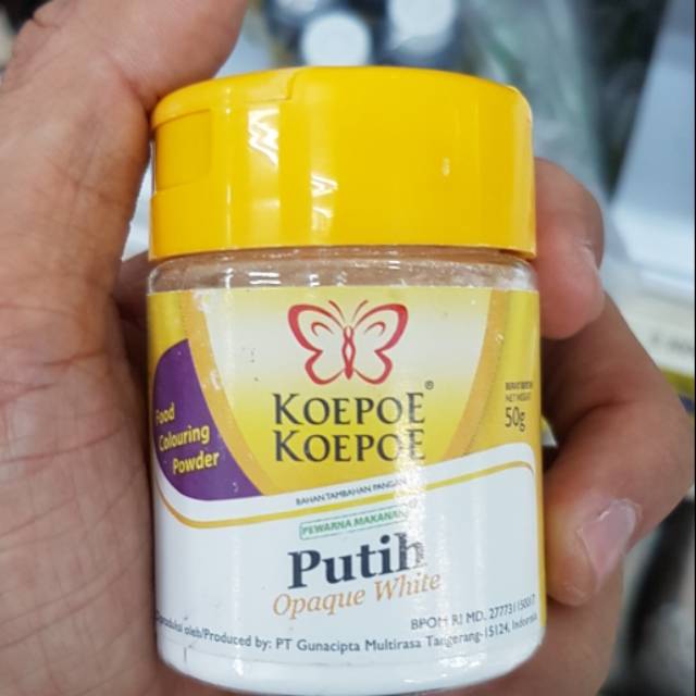 

Opaque white putih cap koepoe koepoe 50 gr