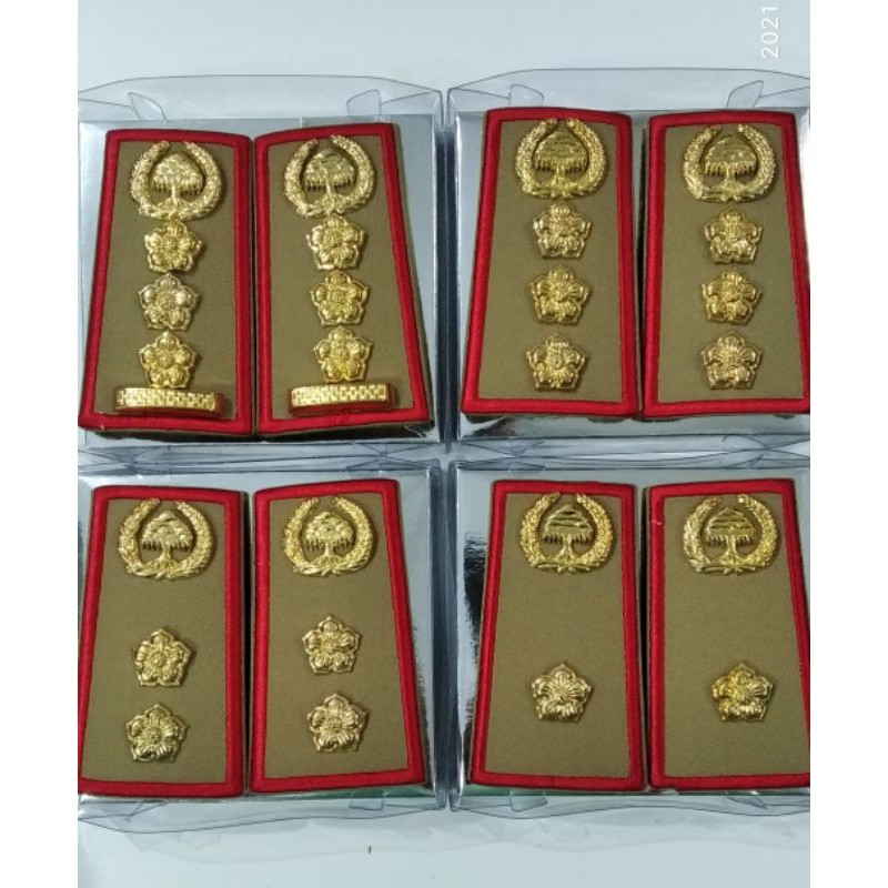 Pangkat PNS Sulsel Gol 3a,3b,3c,3d Lis merah melati kecil