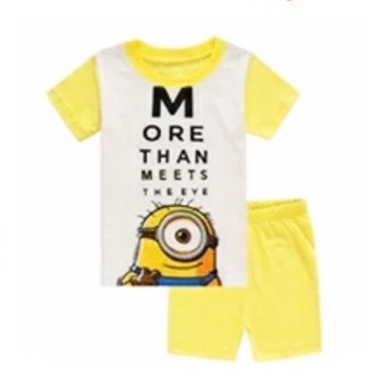 Baju setelan anak  import. baju anak branded . BAJU RUMAH ANAK . Baju superhero. baju kartun. Baju disney. Baju ironman . captain america . doraemon. cars-MINION