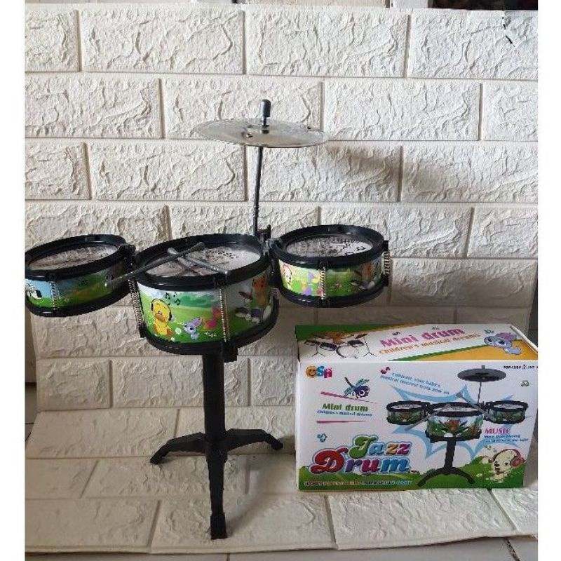 MAINAN ALAT MUSIK JAZZ DRUM ISI 3 SH.1231