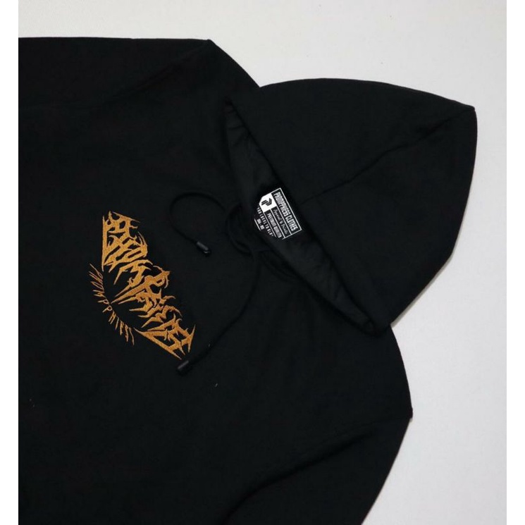 Hoodie Bordir Metal Pria Wanita High Quality