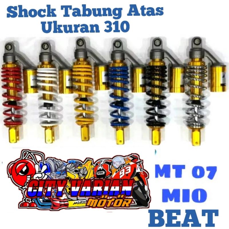 Shockbreaker Mio Soul Fino Vario Scoopy Beat New ukuran 310 mm Shock Tabung belakang ukuran 310mm