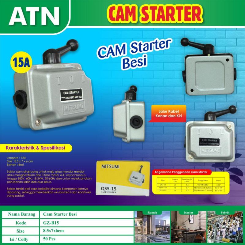 ATN Cam Starter Genset ATN 15 Amper 30 Amper Best Seller ATN MITSUMI