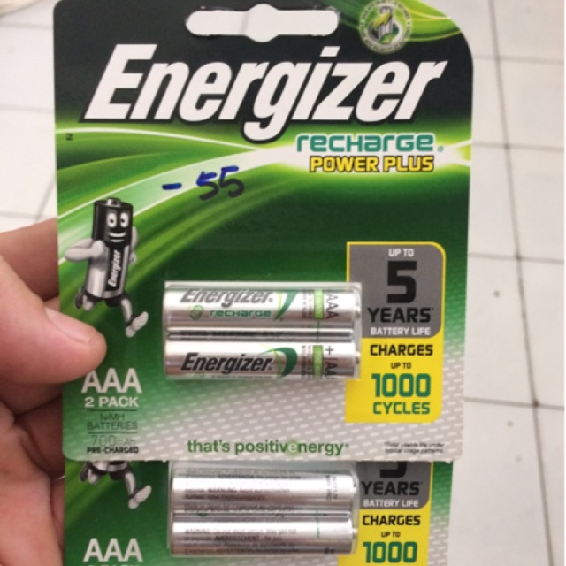 Baterai recharge energizer aaa a3 cas (sepasang)