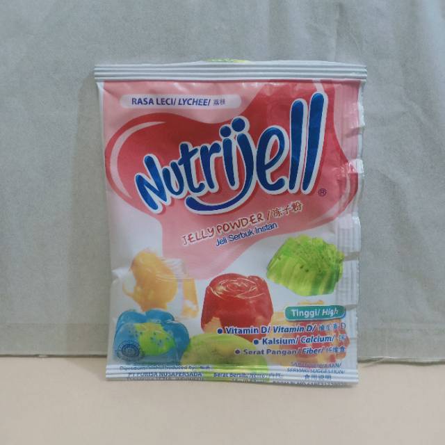 Tepung serbuk agar jelly NUTRIJELL nutrijell Leci / Lychee 15gr