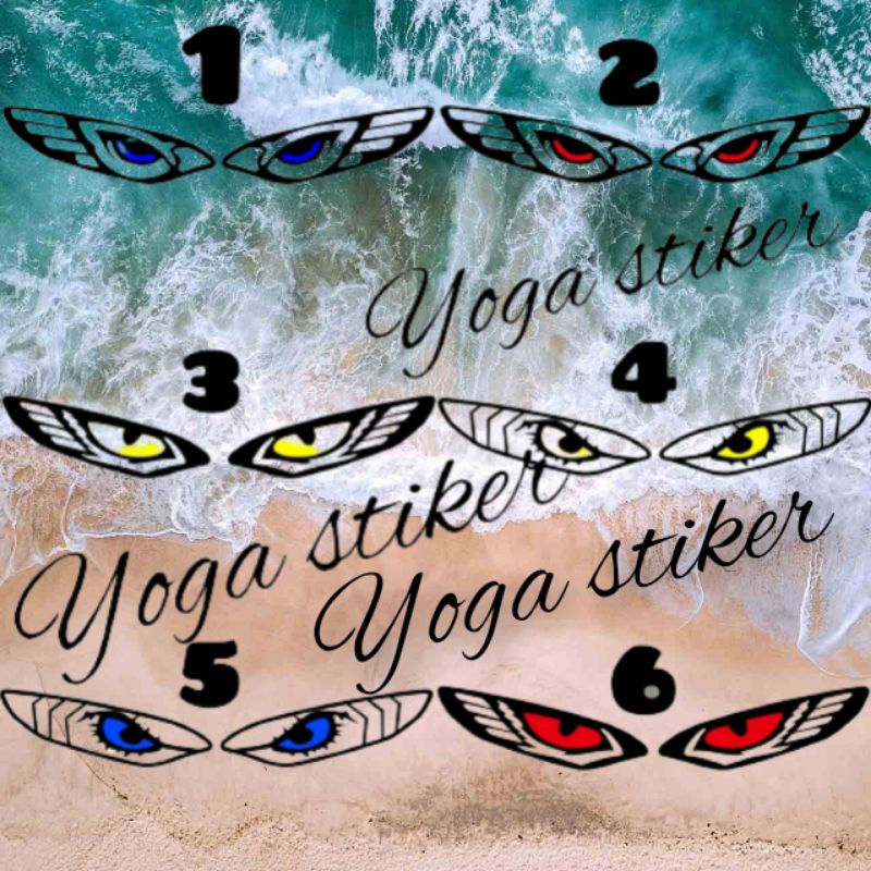 cutting sticker variasi lampu sein depan Mio j