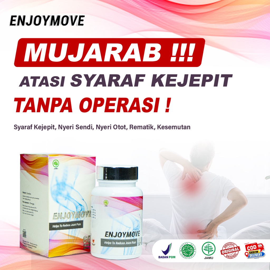 Obat sakit Otot pinggang Ampuh Encok Saraf Sarap Syaraf Kejepit Pinggang Obat Nyeri ENJOYMOVE