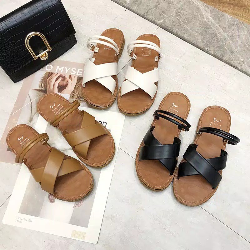  Sandal  Wanita  Tali  Silang Shopee  Indonesia