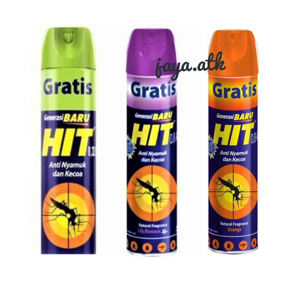 ANTI NYAMUK DAN KECOA HIT SPRAY SEMPROT AEROSOL 600 ML PEMBASMI NYAMUK KECOA HIT