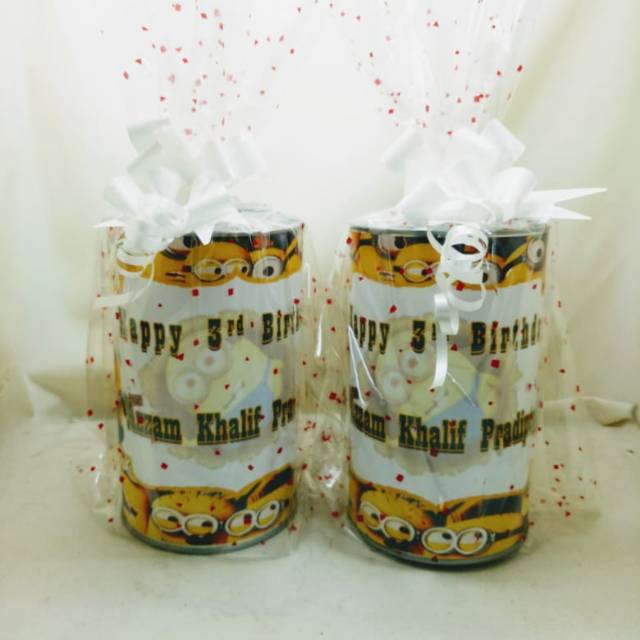 Souvenir Celengan buka tutup plus plastik pita