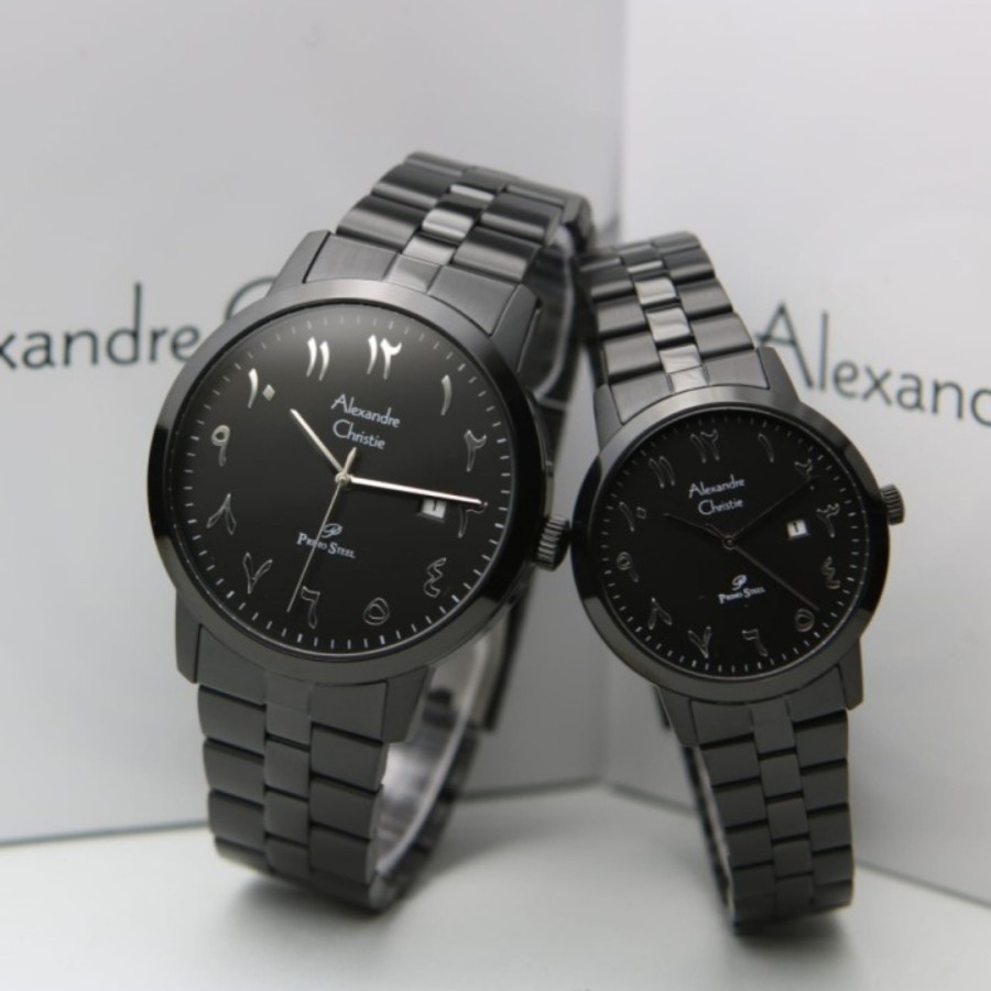 Alexandre Christie Couple Original AC 1024 - AC1024 Full Black LIST ROSE