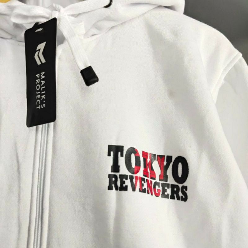 Sweater Tokyo Revengers Mikey Zipper Full Bordir/sweater mikey zipper hits termurah