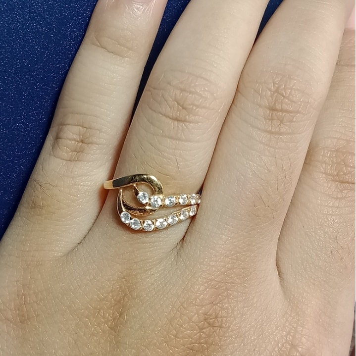 Cincin Emas 17K - 1.9 gr Kadar 750 - 1013