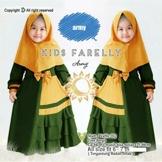  GAMIS  ANAK REMPEL  BRUKAT RAFANIA KIDS SYARI CANTIK 