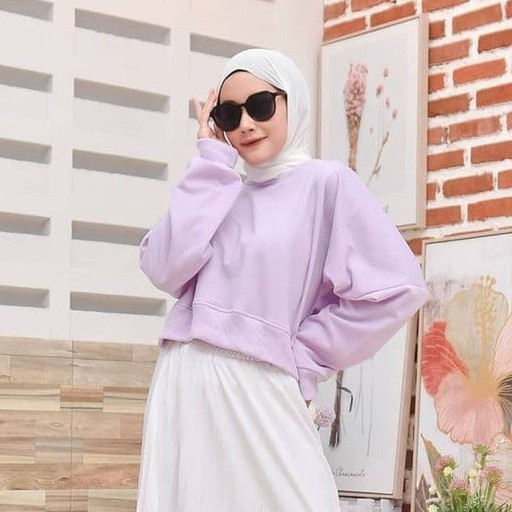 Nara Grosir - Oversize Crop Sweater l Sweater Wanita Terbaru