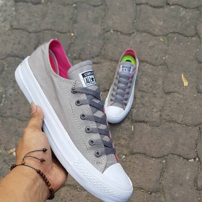Converse CT size 36-40 sepatu wanita sneakers casual pink blue abu - Navy- 36