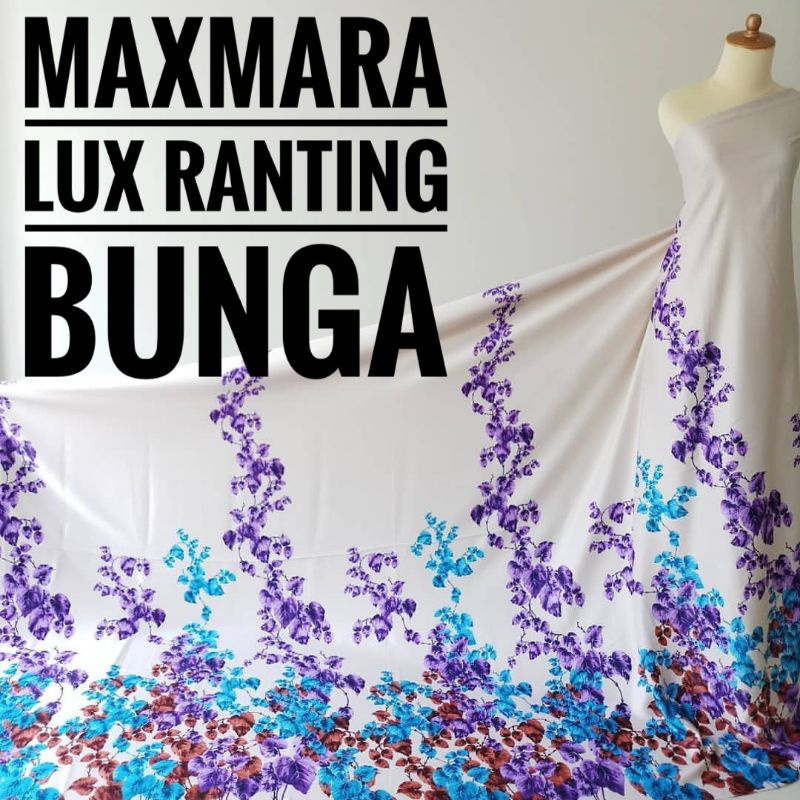 Kain Meteran Maxmara Lux Ranting Bunga (0.5M)