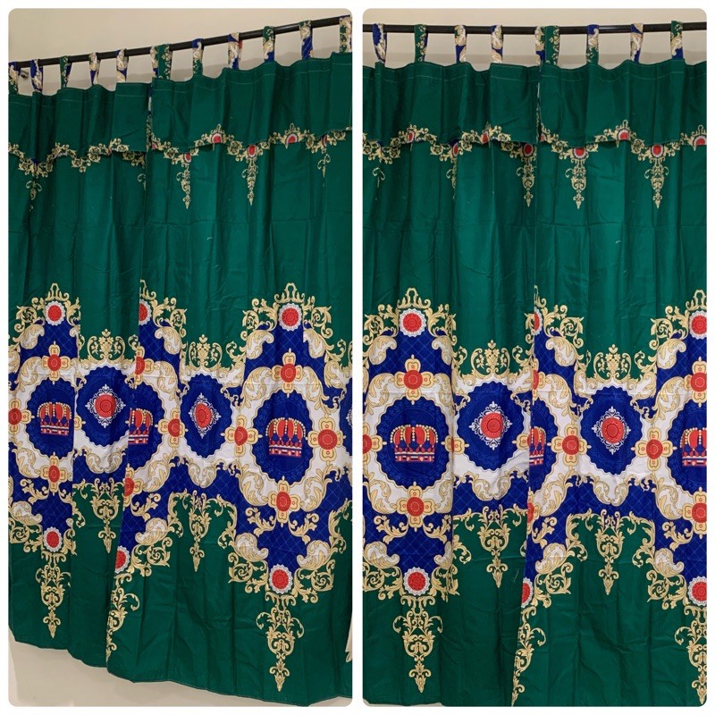 [ PINTU DAN JENDELA ] GORDEN TALI + PONI MOTIF SULTAN ELISABETH HIJAU