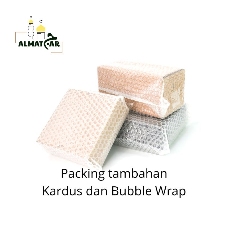 Packing tambahan kardus dan bubble wrap