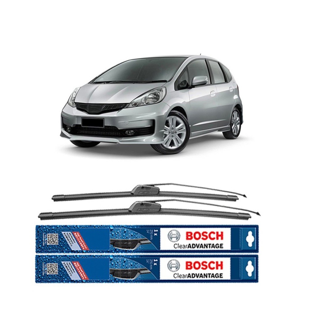 Bosch Sepasang Wiper Mobil Honda Jazz Frameless Clear