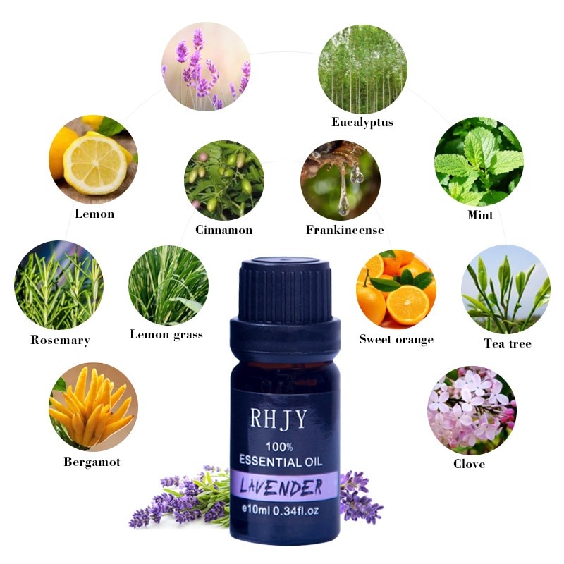 PURE ESSENTIAL OIL RHJY AROMATHERPY DIFFUSER OIL AROMATERAPI OIL 10 ML