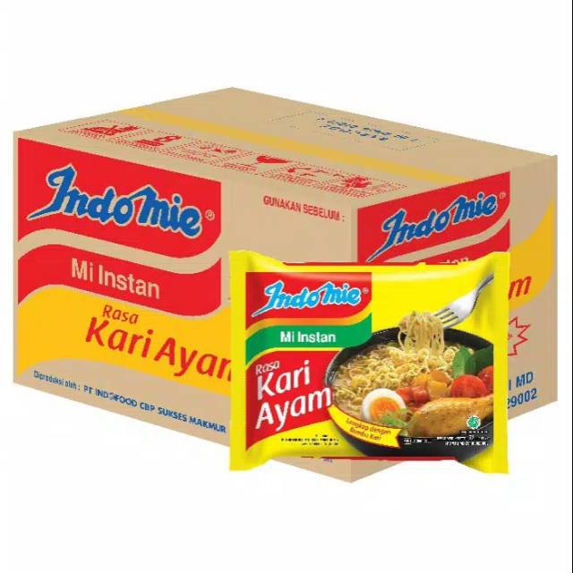 

PROMO Indomie rasa Kari Ayam. 1 dus isi 40 pcs