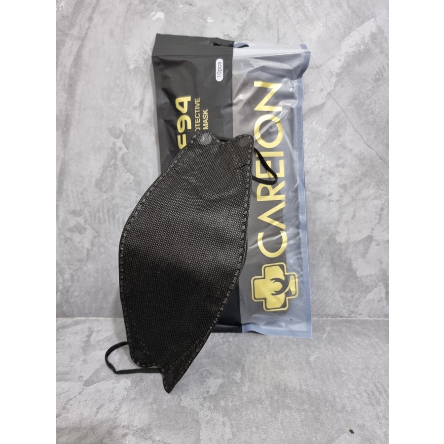 masker KF94 careion 4D isi 10 pcs hitam putih