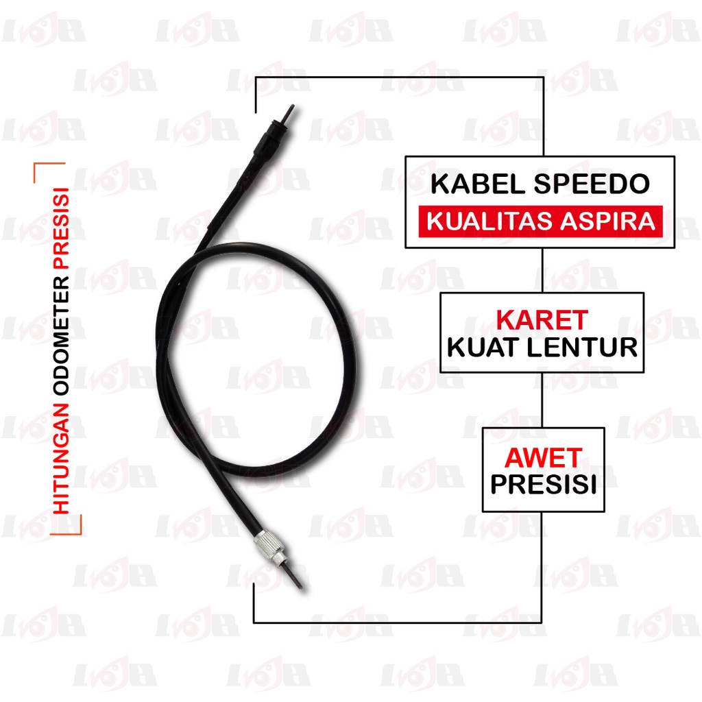 Aspira Kabel Speedometer Beat Vario Scoopy Spacy Fi Kawat Kilometer