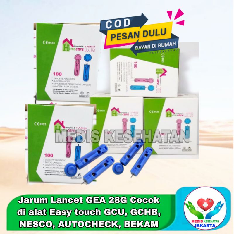 Blood lancet 28G/ jarum bekam/ jarum pengambilan darah/ jarum untuk Easy touch/ Jarum untuk Autochec