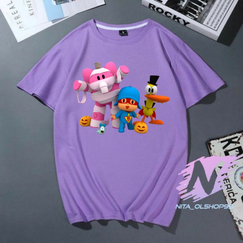 kaos pocoyo baju anak pocoyo animasi