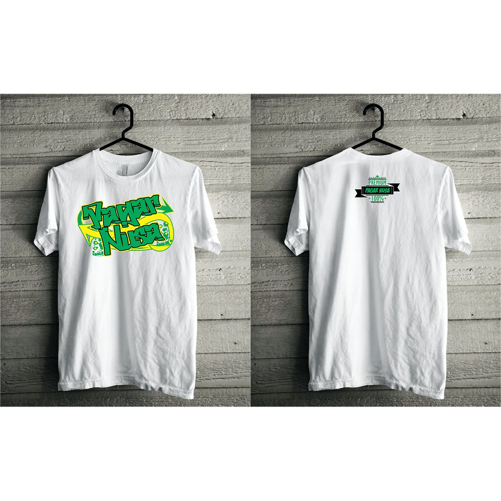 Kaos Pagar Nusa Distro Simpel Keren-Putih
