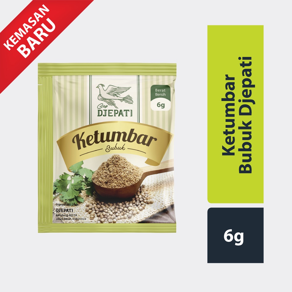 

Ketumbar Bubuk Sachet 6 Gr [ isi 6 pcs ] Cap Djepati