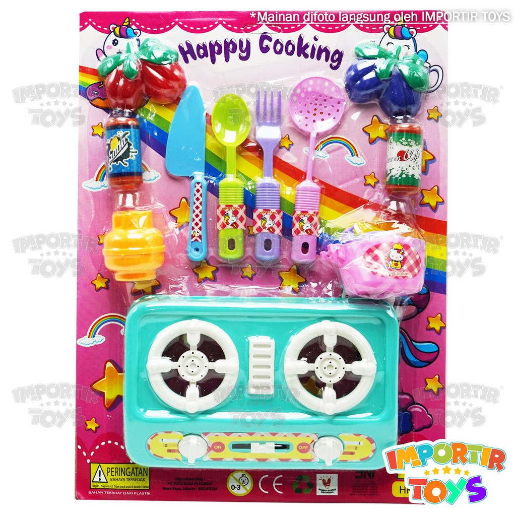 Mainan MEMASAK ANAK dgn Kompor Gas Kitchen Set Peralatan Masak Cooking