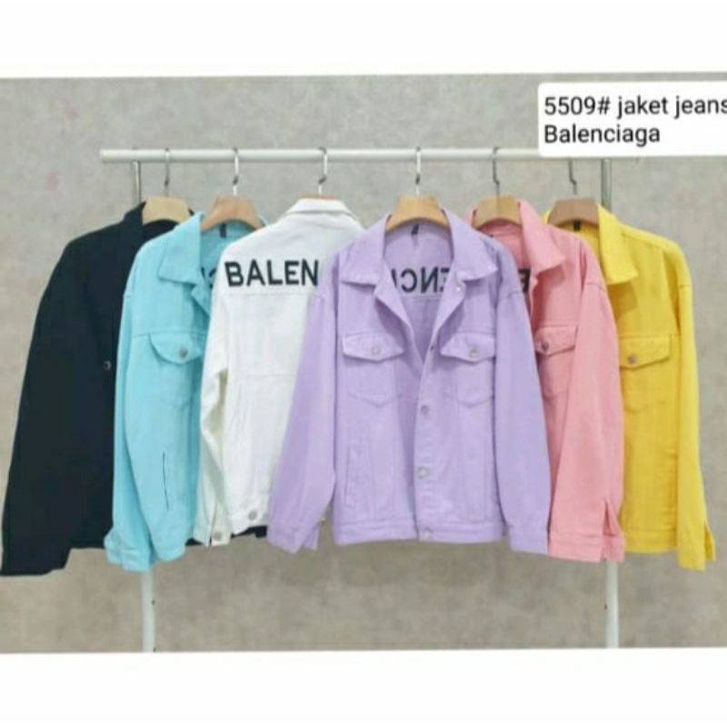 JAKET JEANS WARNA IMPORT BALENCIAGA