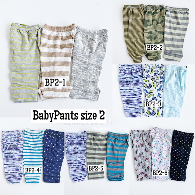 Jual Baby pants set size 2 (612m) Shopee Indonesia