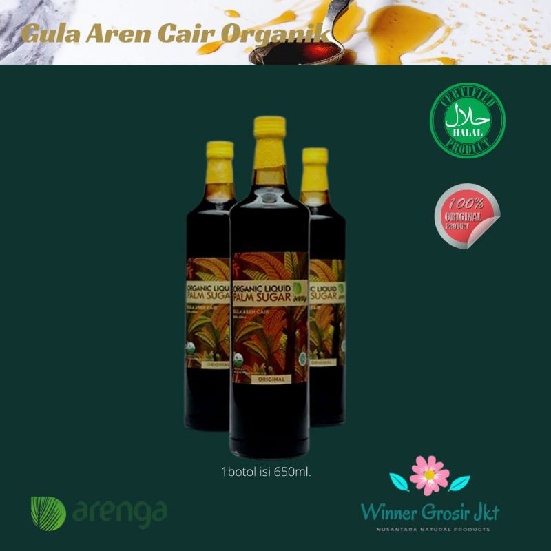 

ARENGA ORGANIC LIQUID PALM SUGAR/GULA AREN CAIR ORIGINAL 650ML