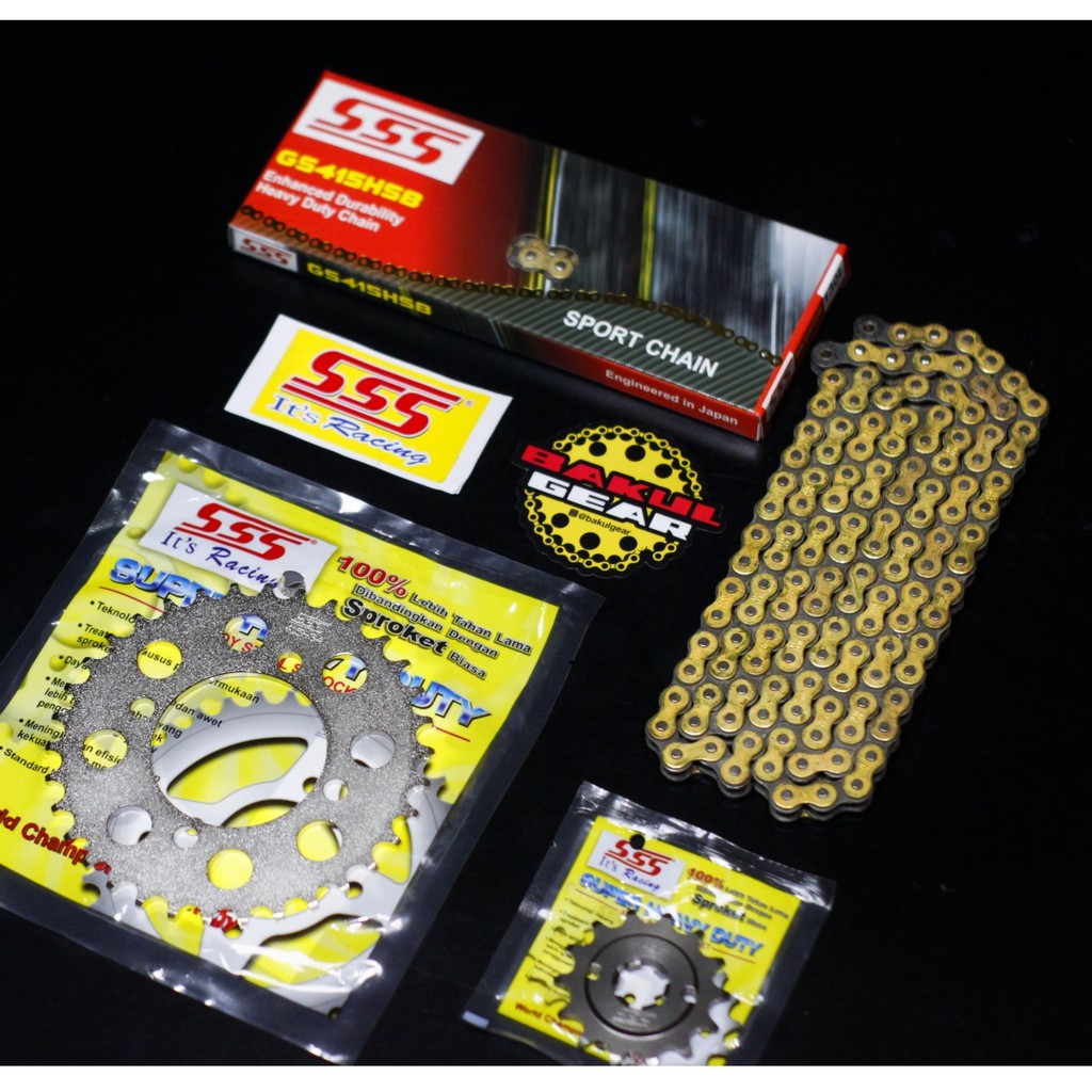 Gear set SSS RX King Jupiter Z Vega R Fiz R Force 1 ukuran 415-2