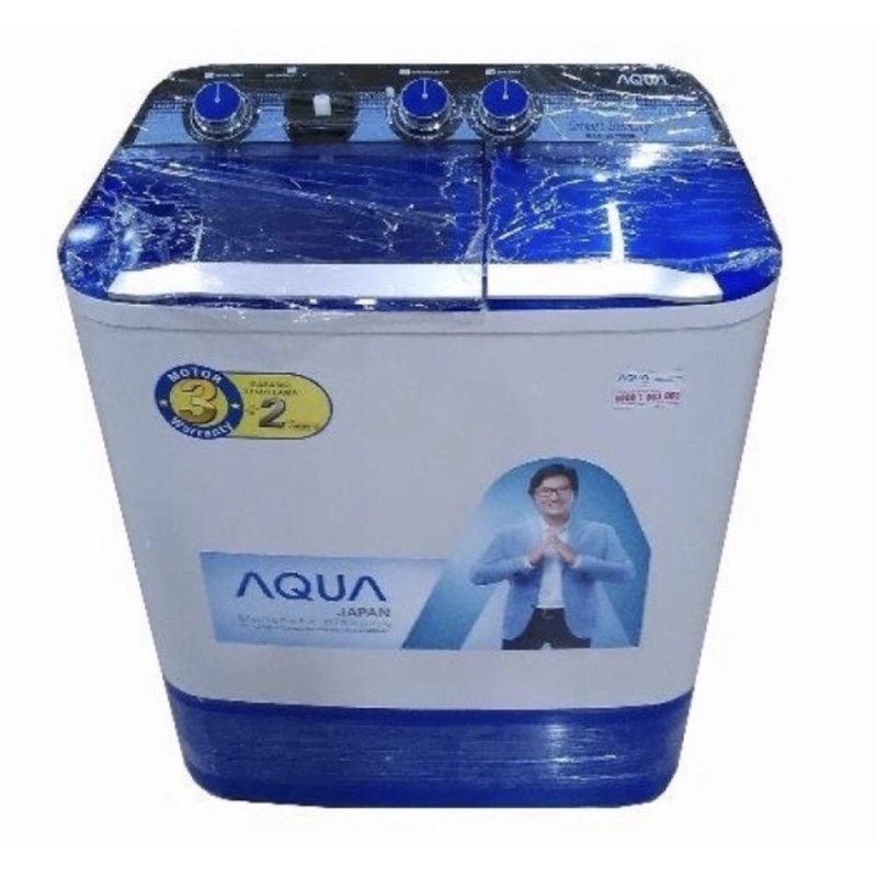 Mesin cuci 2 tabung AQUA JAPAN 8kg QW880XT
