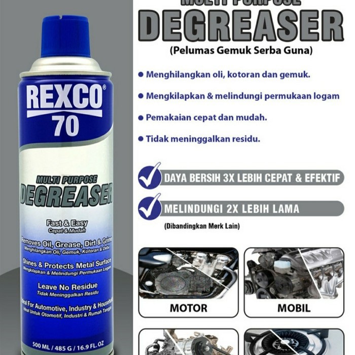 Rexco 70 Cairan Serbaguna Menghilangkan Multipurpose Degreaser 500mL