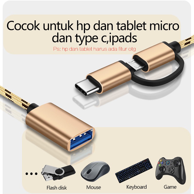 OTG 2 IN 1 DINAMI MICRO TYPE C FAST TRANSFER OTG FLASH DISK MOUSE