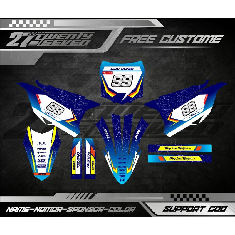 DECAL KX 85 FULL BODY DECAL KX 85 BEBEK STANDAR