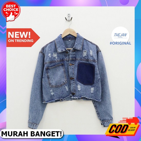 Jaket Jeans Jacket Levis Cewek 2022 Wanita Jins Kekinian Jens Terbaru 2021 Murah Cewe Lior Jacket Je