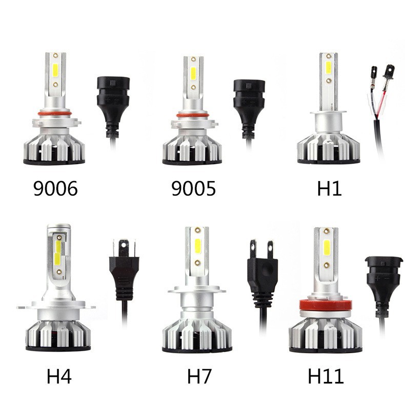 F6 Lampu Sorot Led9005 Hb34 9006 H1H3 H4 H7 H8 H11 880 1 Far Dan Near One Untuk Mobil