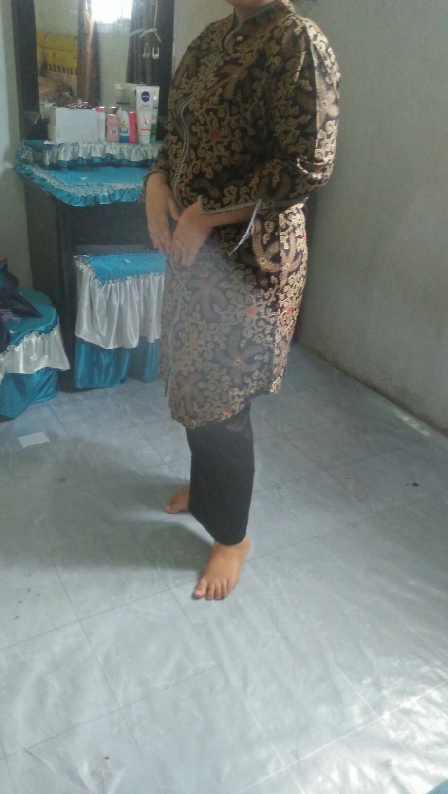 Batik Tunik Shibori Jumputan Terbaru Size S-3l / Hrb026 Yelbor Navbor