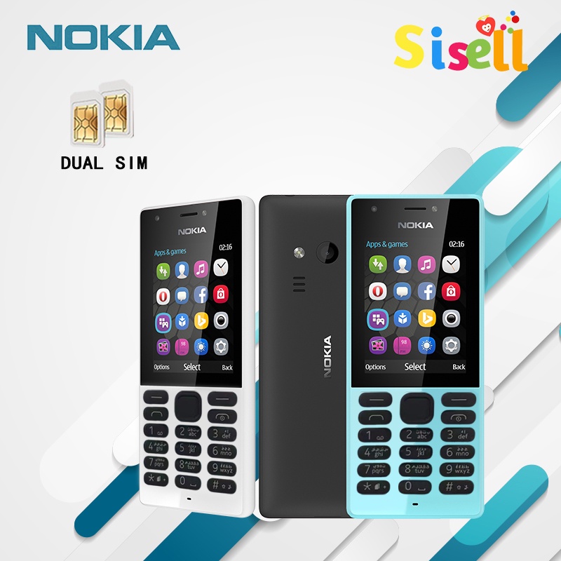 Sisell Nokia 216 Mobile Phone dual SIM HP murah jadul Garansi Toko