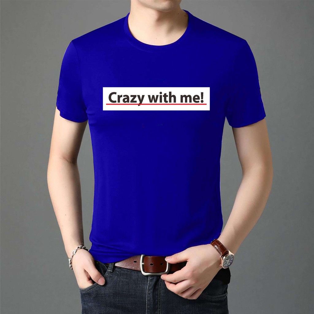 BS/COD/BAJU KAOS TANGAN PENDEK WITH ME PRIA REALPICTURE