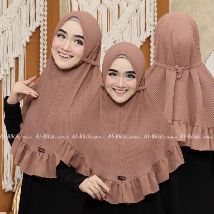 bergo Maryam plisket SIRIA REMPEL jumbo 80X95 DIAMOND ORI GEA HIJAB