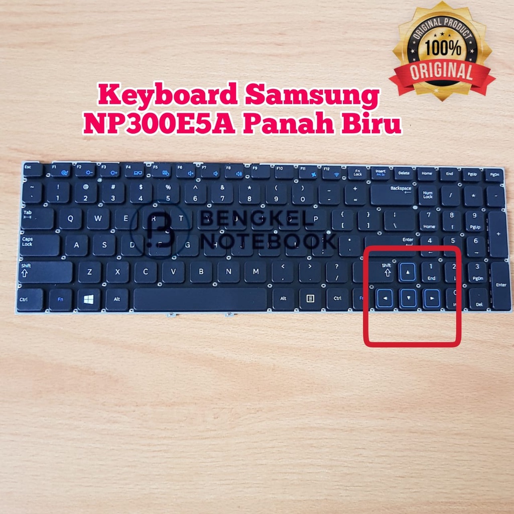 Keyboard Samsung NP300E5 NP300  NP300E5A NP300V5A NP305E5A NP305V5A Panah Biru