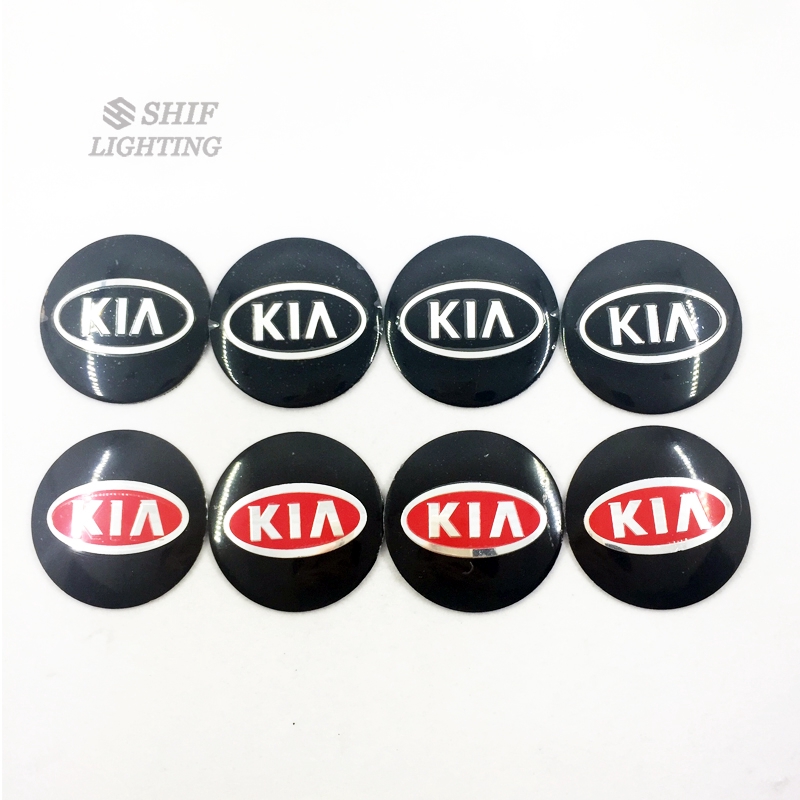 Stiker Emblem Logo Kia 4x56mm Untuk Velg Hub Mobil Kia